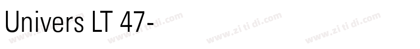 Univers LT 47字体转换
